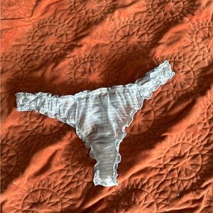 UO Ruched Mesh Thong